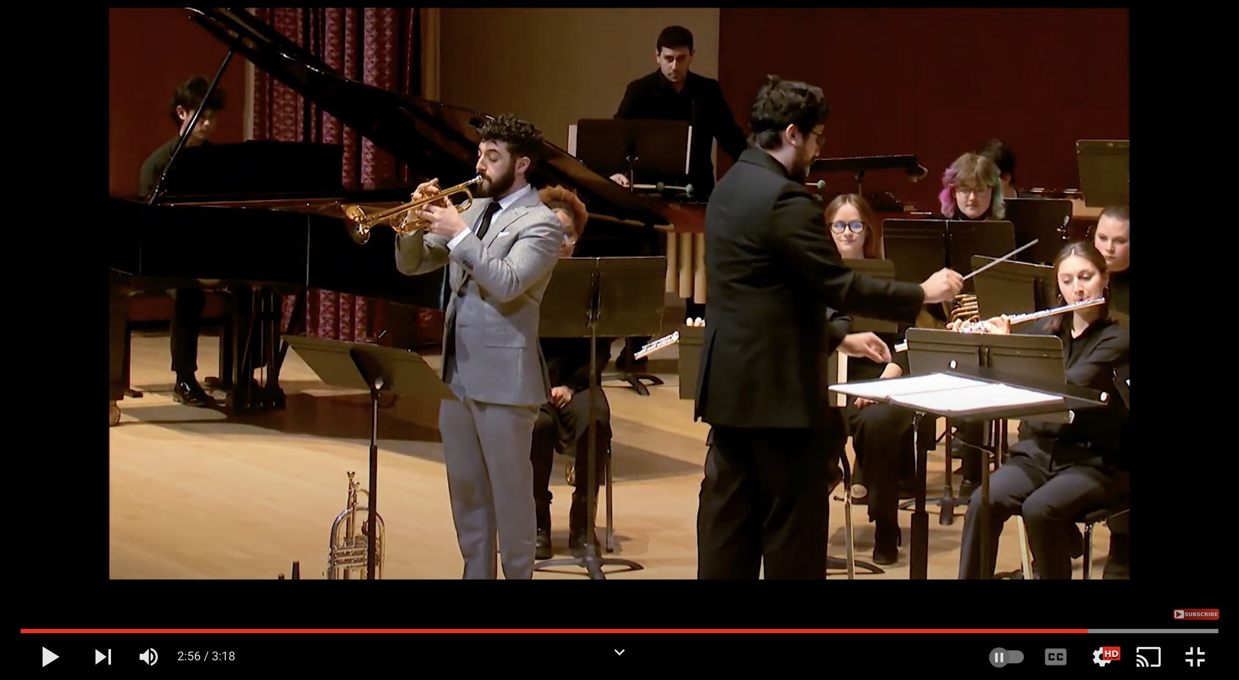 Kevin Day: PYROTECHNICS for solo trumpet and Wind Ensemble (LIVE video performance)