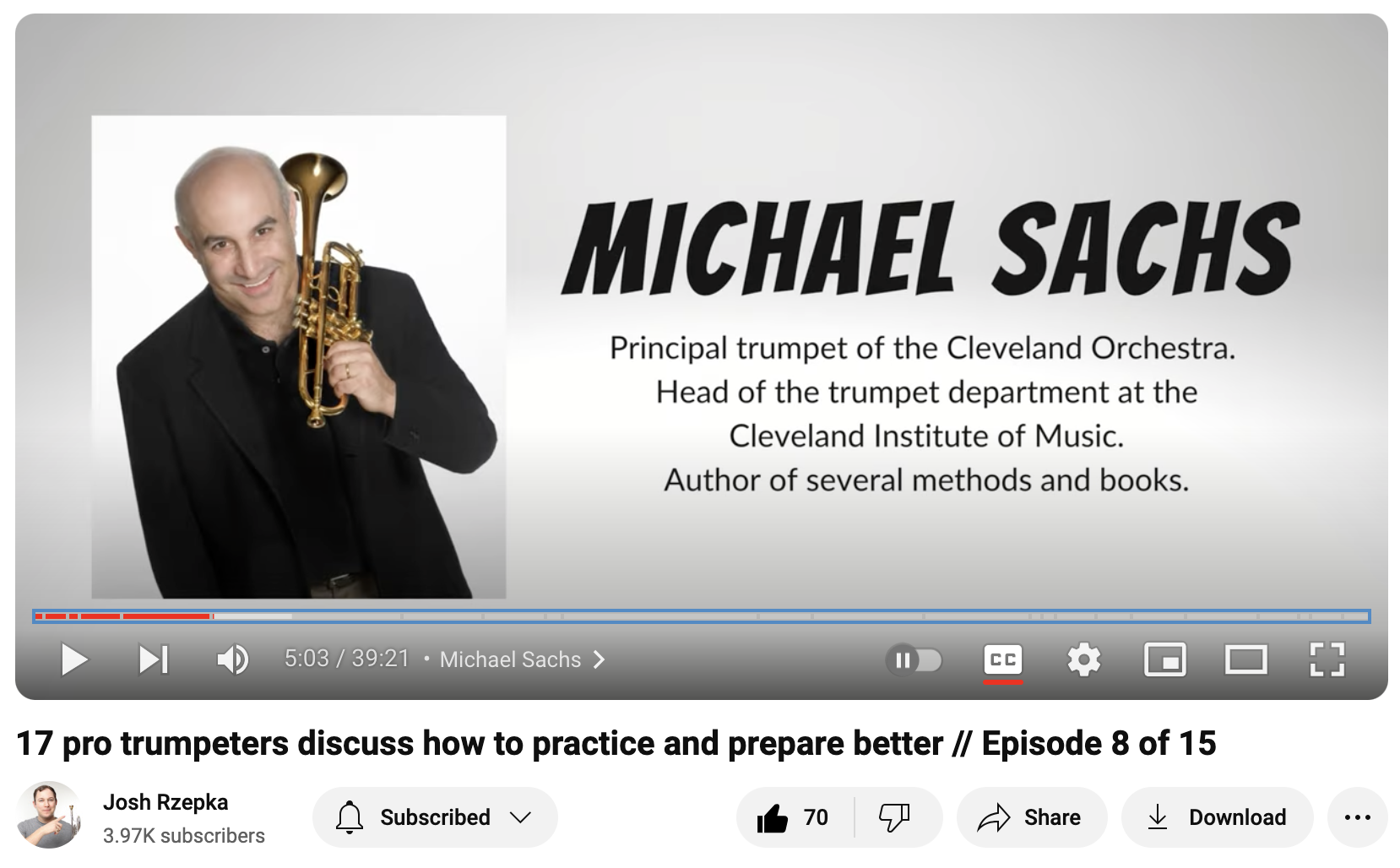 “What do you think is the most neglected aspect of practice or preparation?”